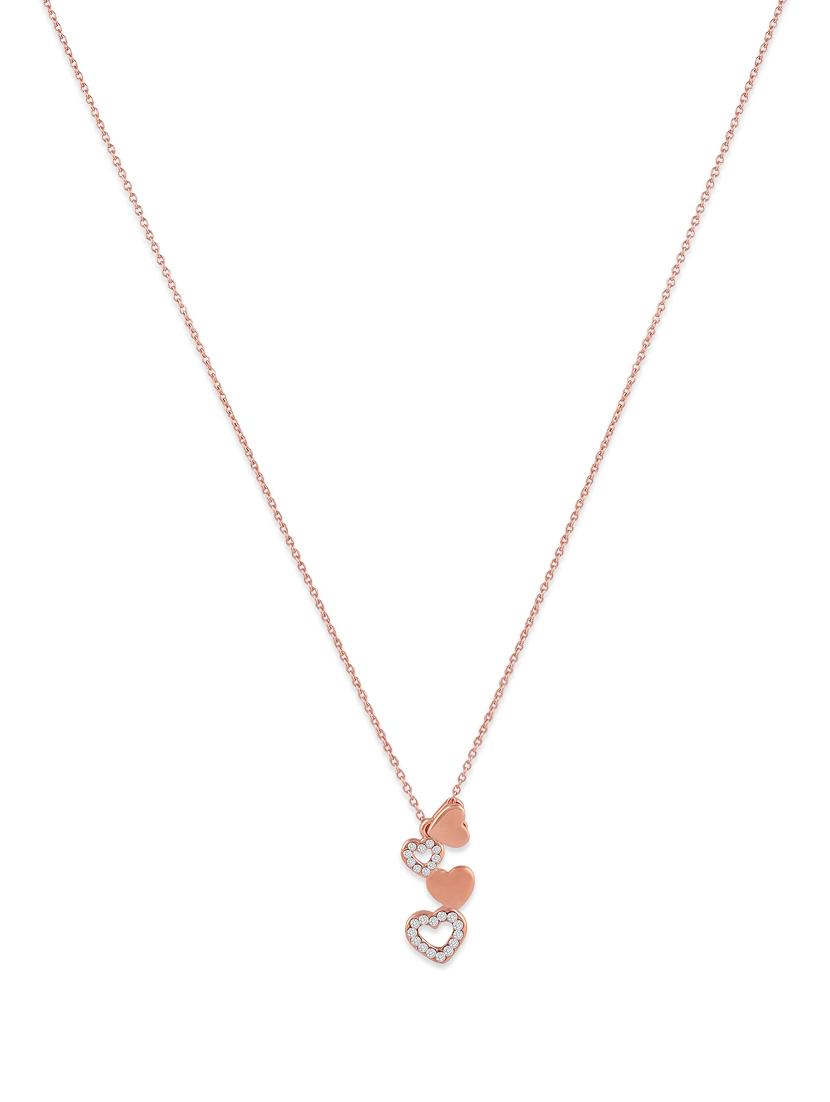 pink rose gold chain pendant - 16884200 - Zoom Image - 0