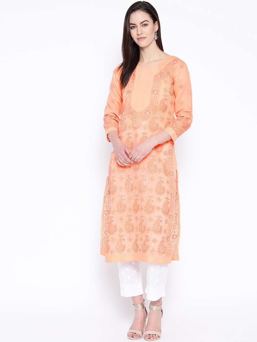chikankari kurta pant set