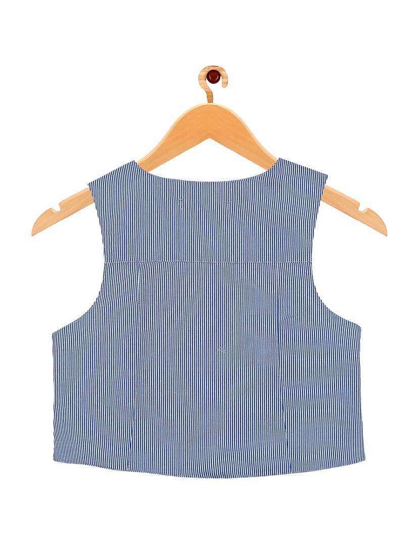 light blue cotton waistcoats - 16888585 -  Standard Image - 1