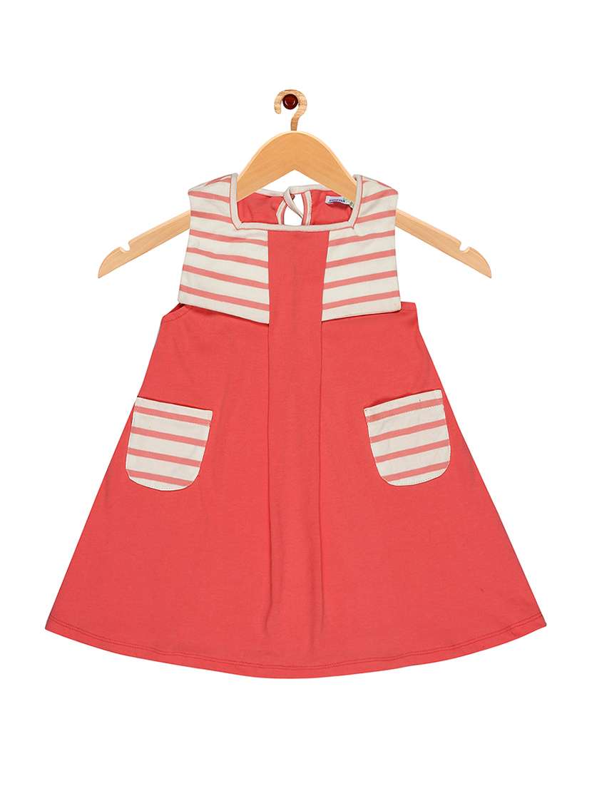 girls square neck sleeveless frock
