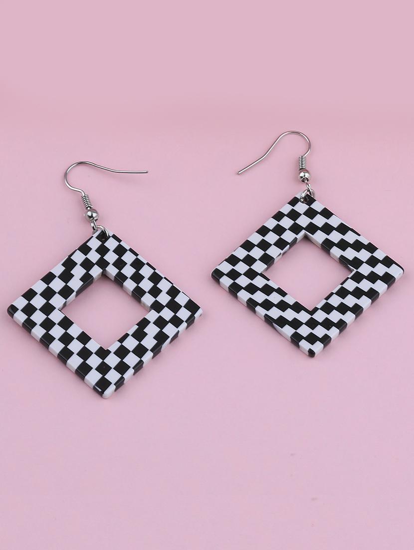 multi colored metal drop earring - 16888644 -  Zoom Image - 0