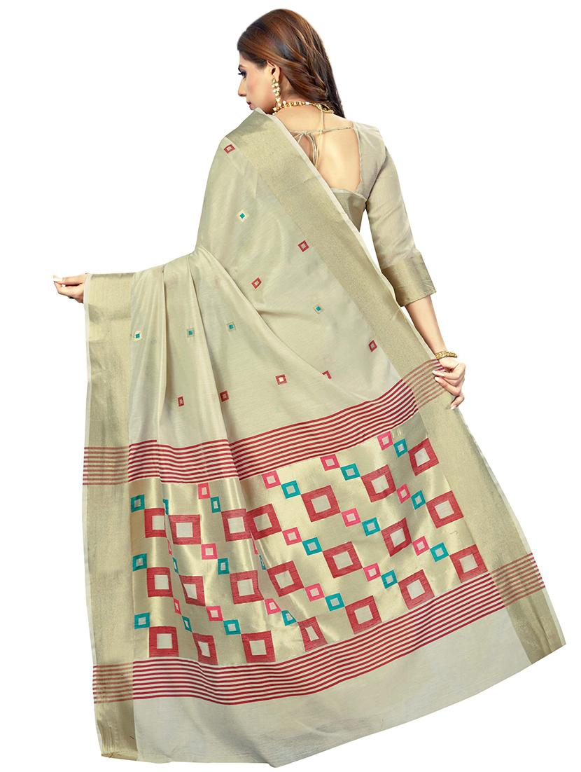 self design banarasi saree with blouse - 16891174 -  Standard Image - 1