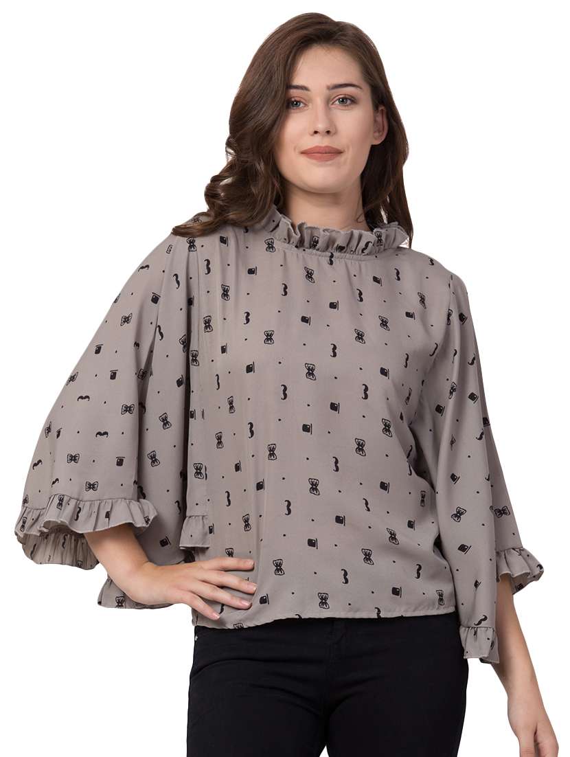 bat wing sleeves quirky top 