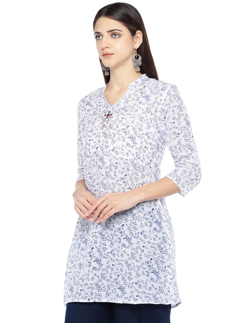 floral a-line kurta - 16891255 - Standard Image - 1