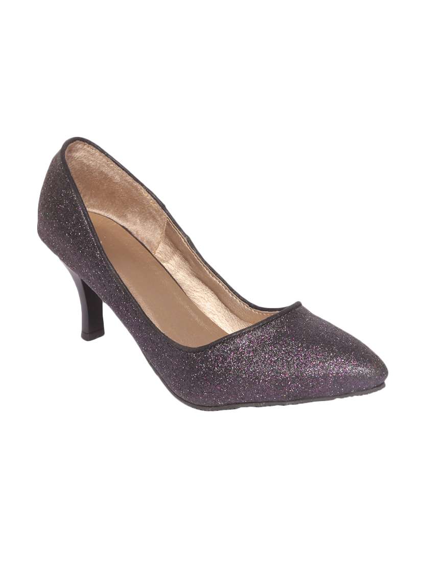purple slip on pumps