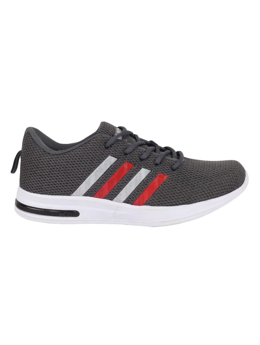 grey mesh lace up sport shoes - 16893266 -  Standard Image - 1