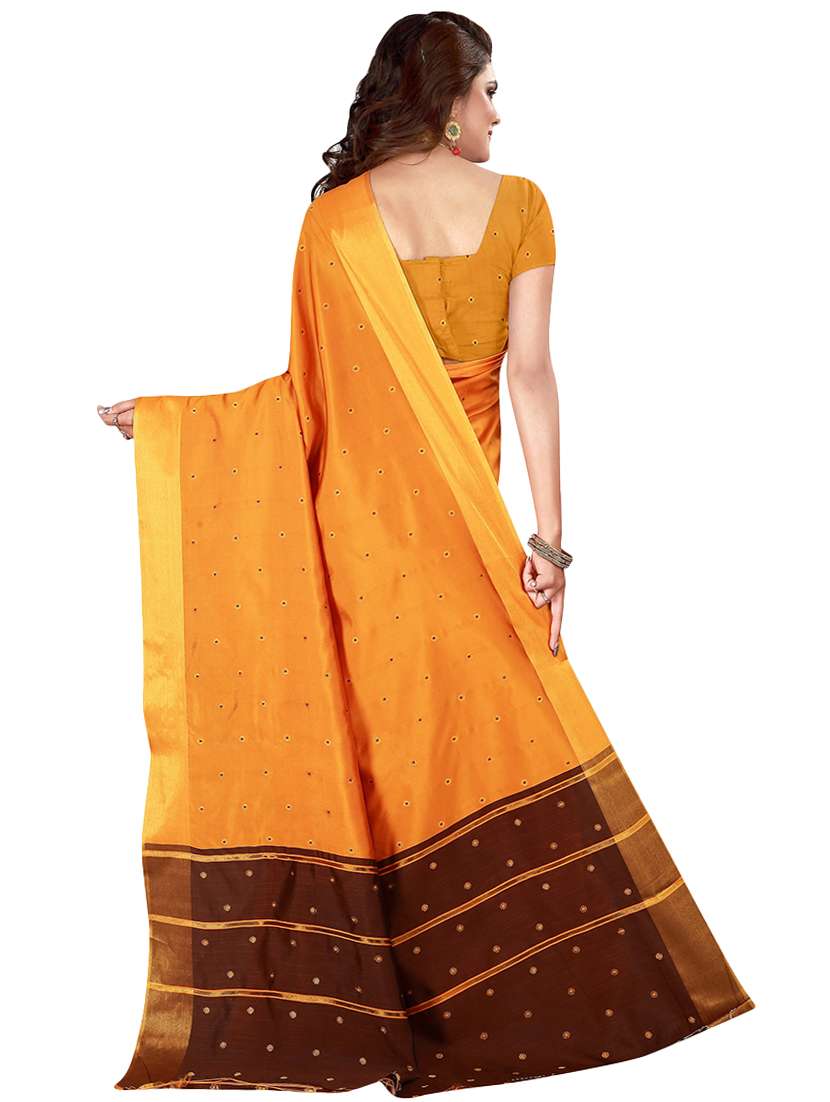 self design woven saree with blouse - 16893277 - Standard Image - 1