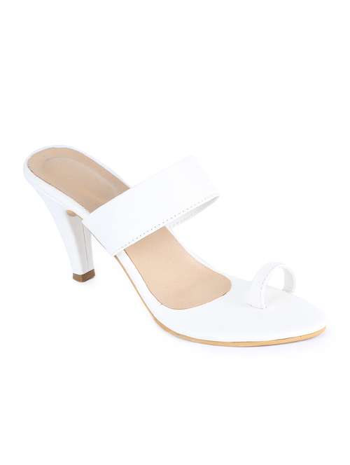 white one toe sandals - 16893685 -  Standard Image - 0