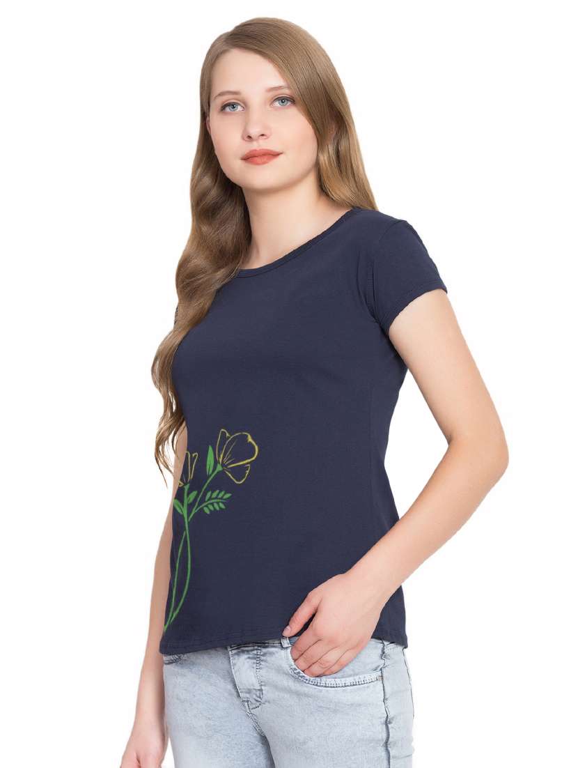 round neck printed tee - 16894022 - Standard Image - 1