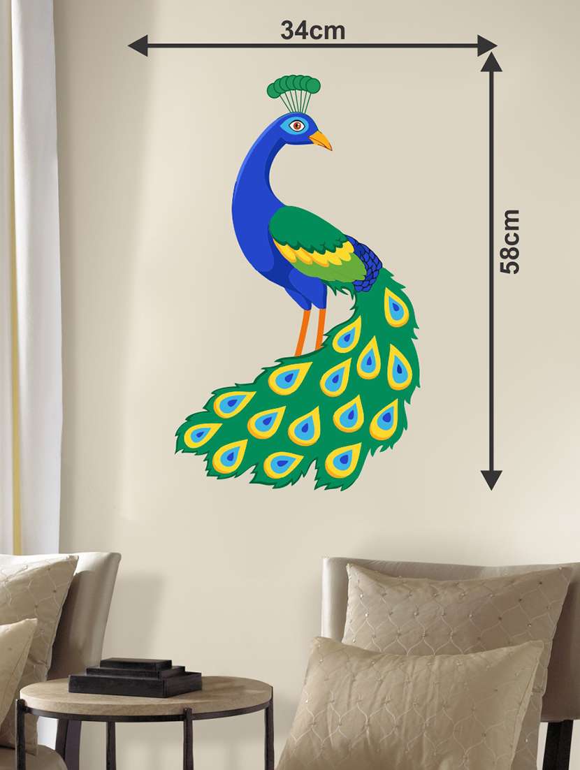 peacock wall sticker - 16894325 - Standard Image - 1