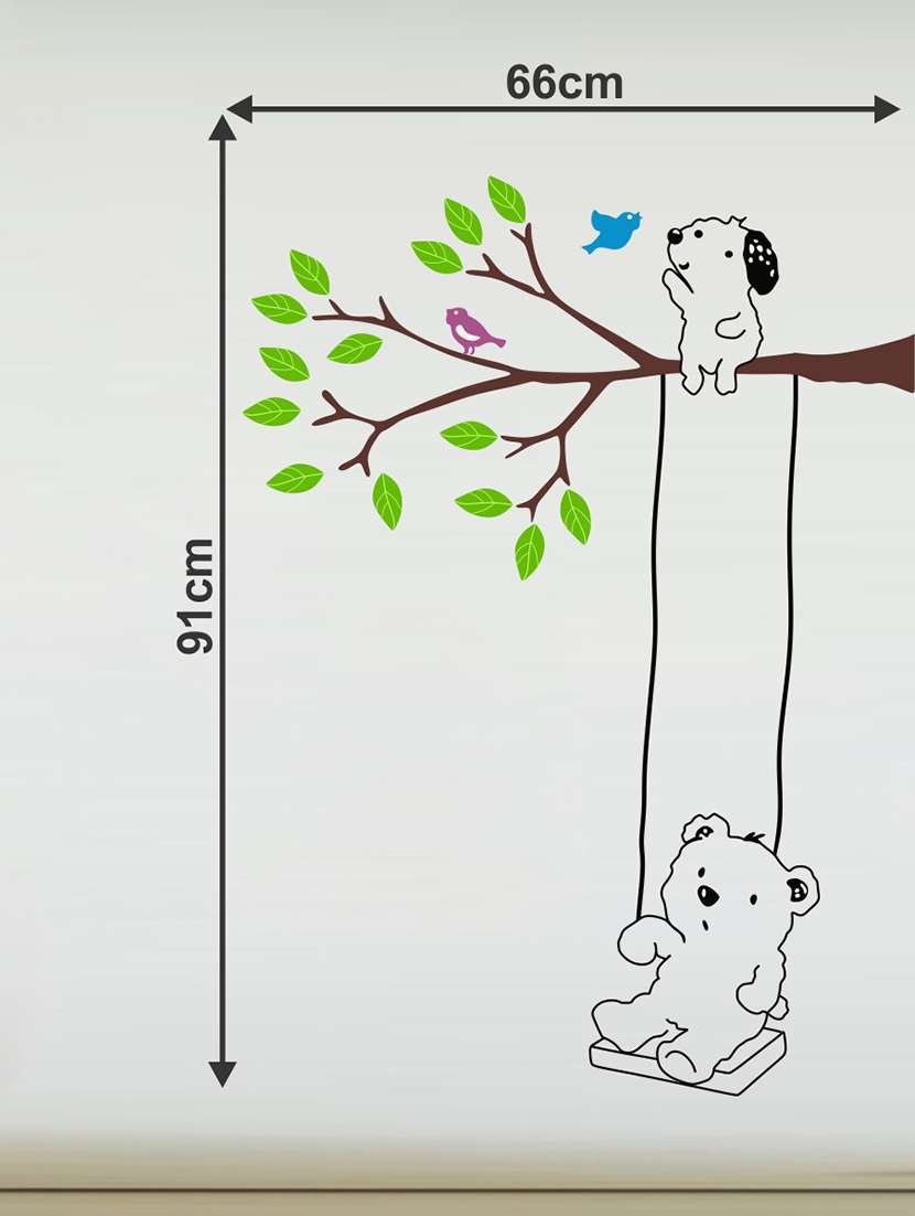  tree with teddy bear wall sticker  - 16894327 -  Standard Image - 1