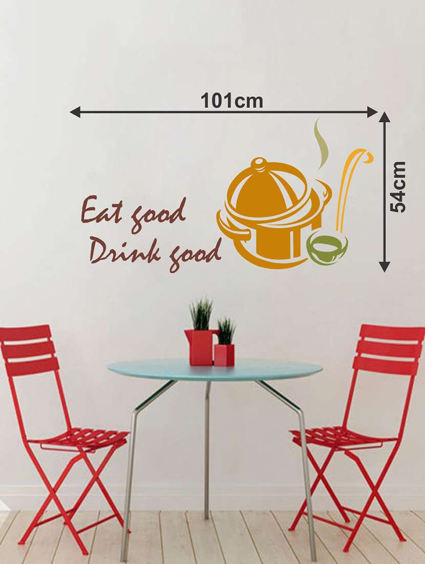  eat good drink good kitchen wall sticker   - 16894356 -  Standard Image - 1