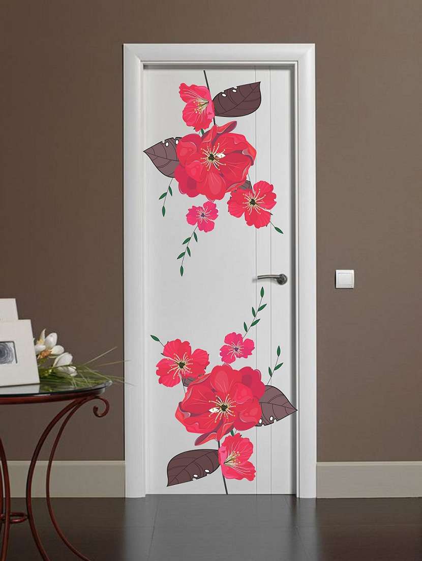  flower door wall sticker