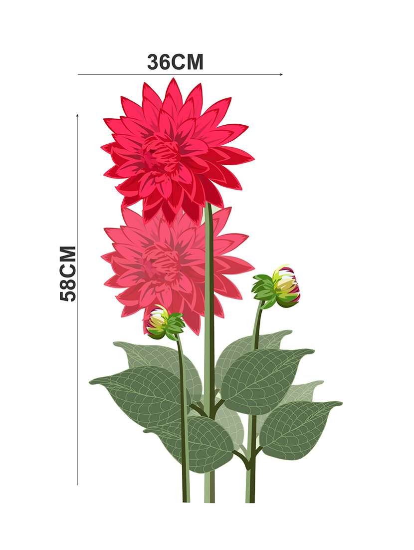   flower door wall sticker  - 16894370 -  Standard Image - 1