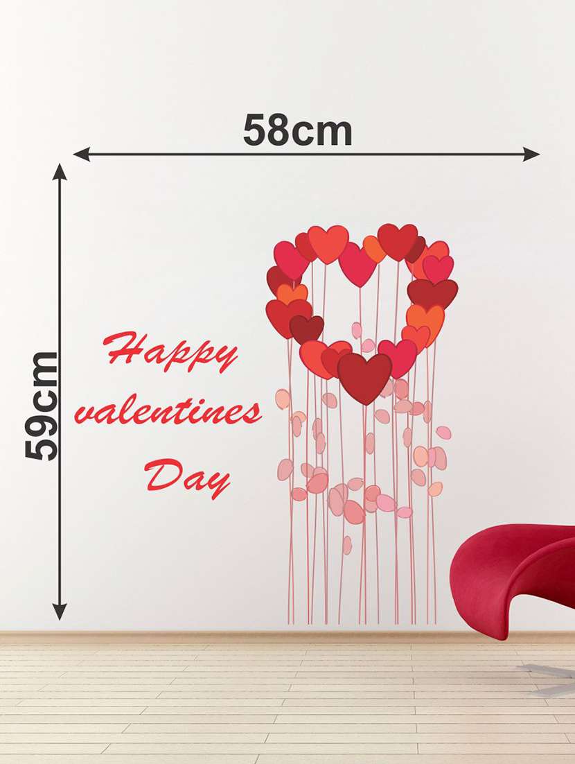  happy valentine's day wall sticker   - 16894376 -  Standard Image - 1
