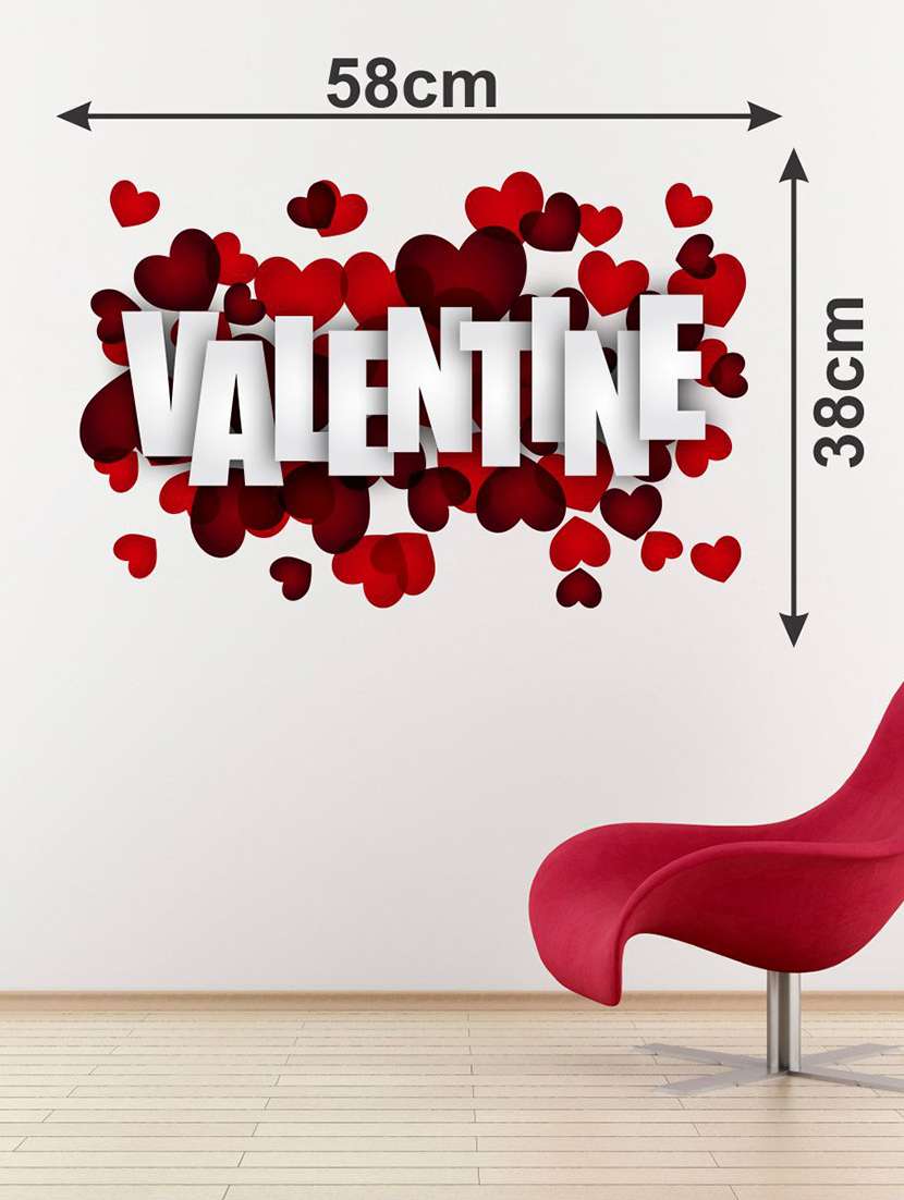 happy valentine's day wall sticker   - 16894378 -  Standard Image - 1