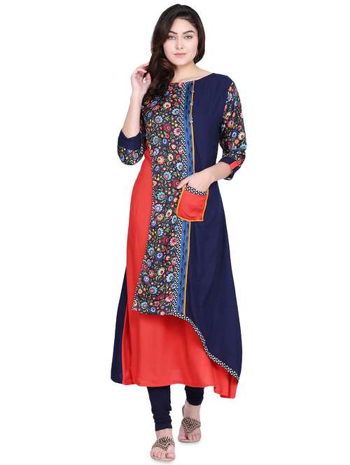 women's layered kurta - 16894545 -  Standard Image - 0