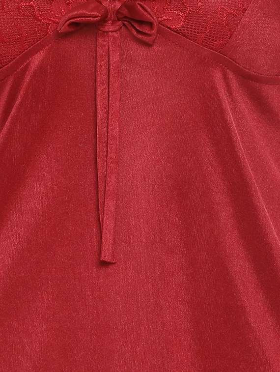 cami neck satin babydoll - 16896105 - Standard Image - 4
