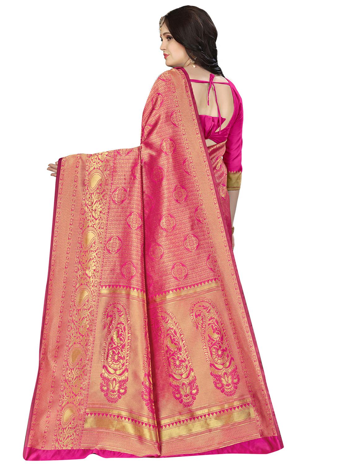 self design banarasi saree - 16896835 -  Standard Image - 1