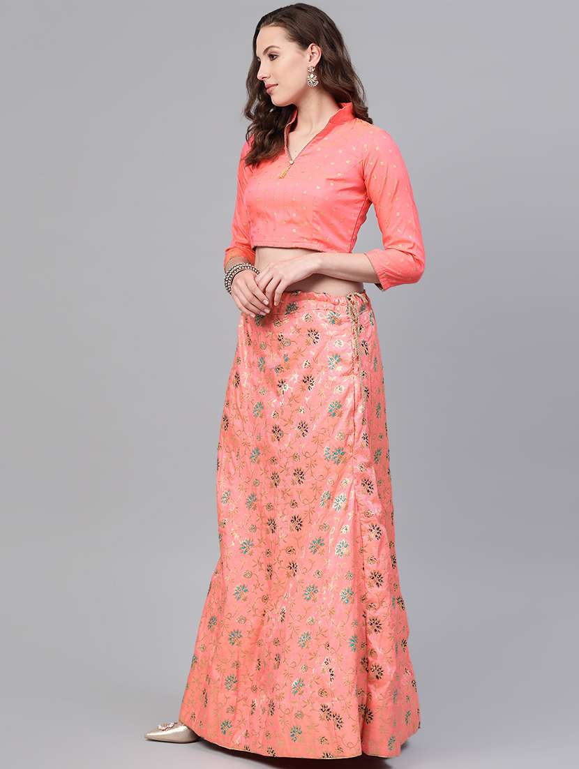 self design a-line lehenga - 16901153 -  Standard Image - 1