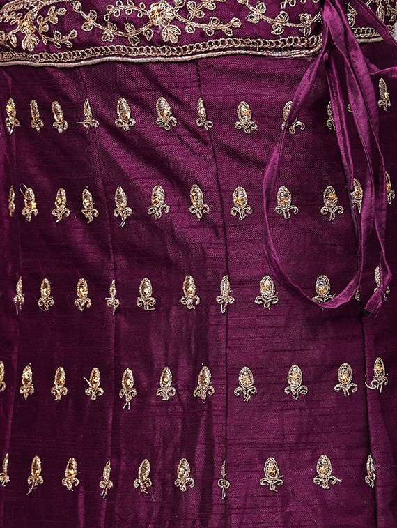 embroidered panelled lehenga - 16901154 - Standard Image - 4