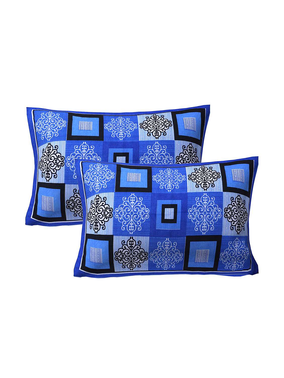  cotton printed pillow cover (set of 2)