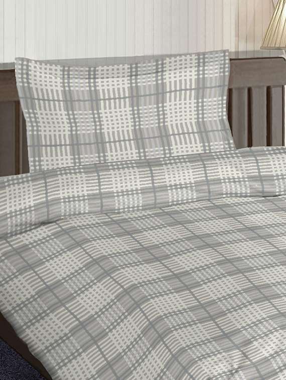 cotton satin dohar set with single size bed sheet & 1 pillow cover - 16904224 - Standard Image - 1