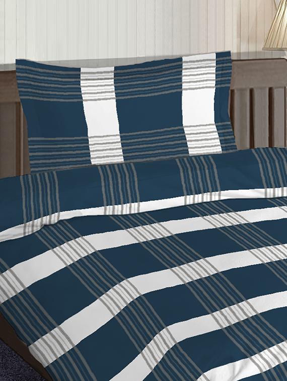 cotton satin dohar set with single size bed sheet & 1 pillow cover - 16904225 - Standard Image - 1
