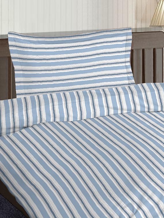 cotton satin dohar set with single size bed sheet & 1 pillow cover - 16904229 - Standard Image - 1