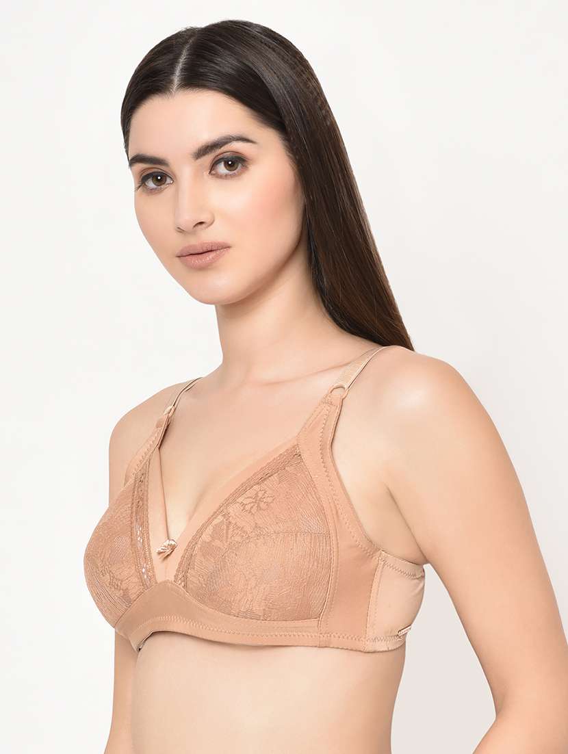 bow patch lace detail bra  - 16907908 -  Standard Image - 1