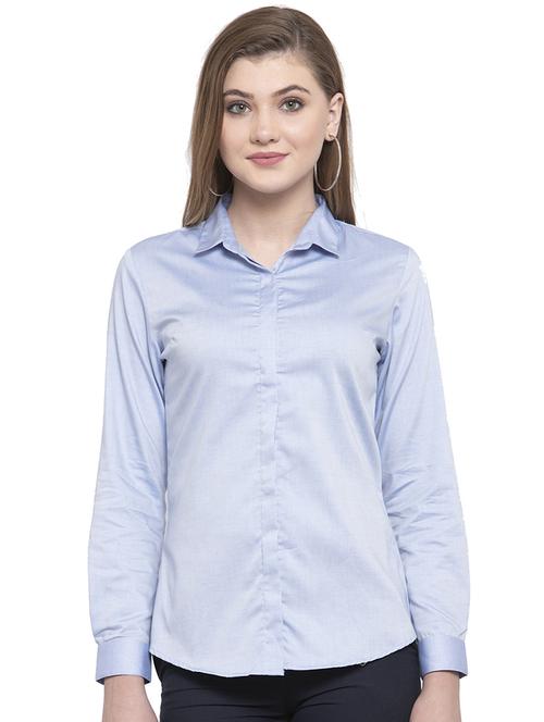 concealed placket solid shirt - 16908643 - Standard Image - 0
