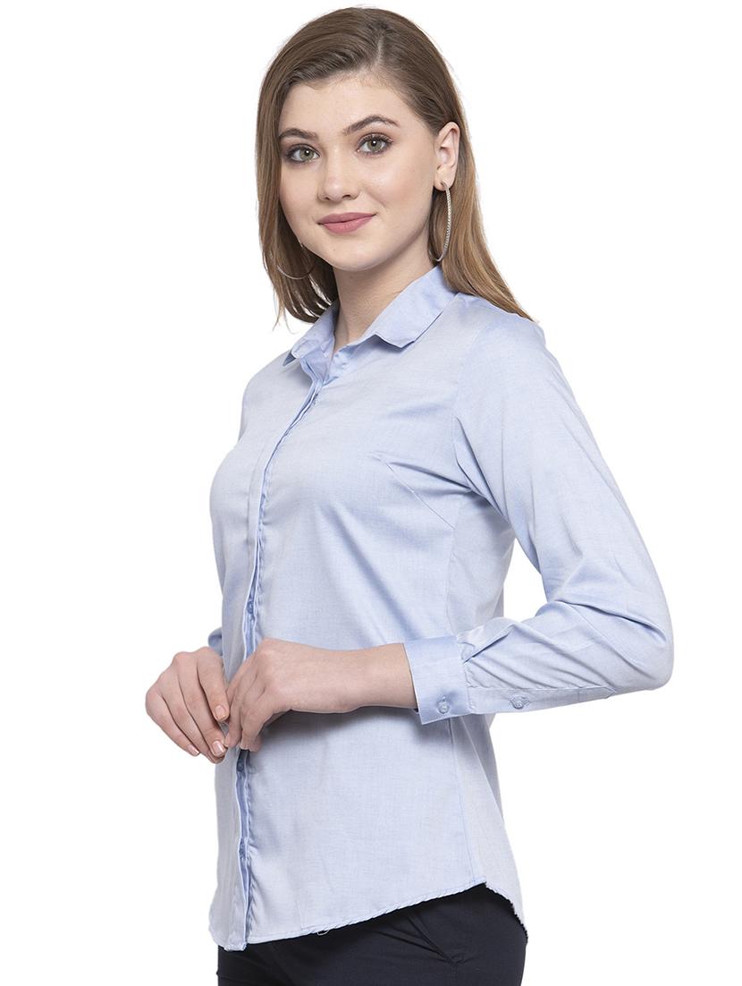 concealed placket solid shirt - 16908643 - Standard Image - 1
