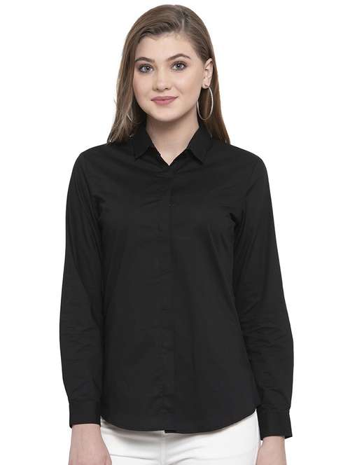 concealed placket solid shirt  - 16908644 -  Standard Image - 0