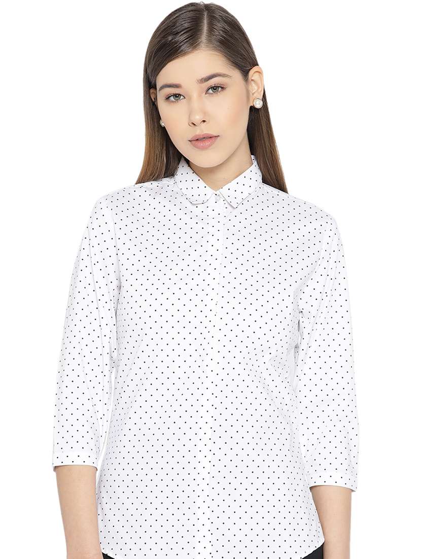 concealed placket solid shirt - 16908649 - Zoom Image - 0
