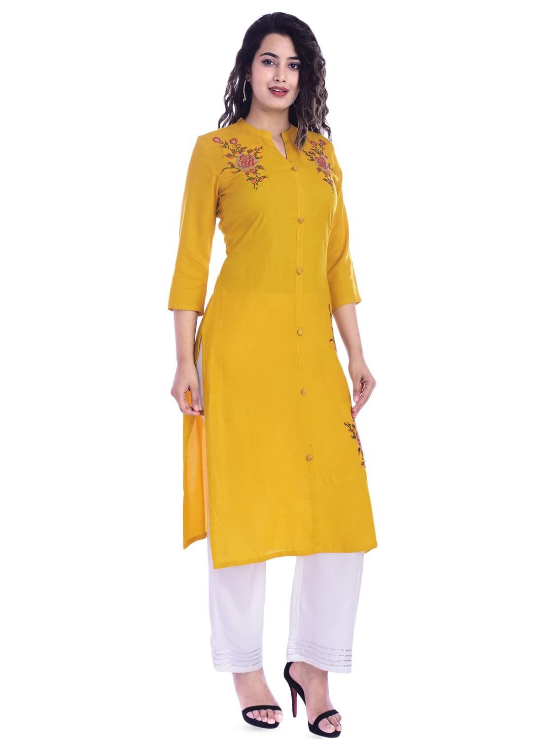 women's straight kurta - 16909386 -  Standard Image - 1