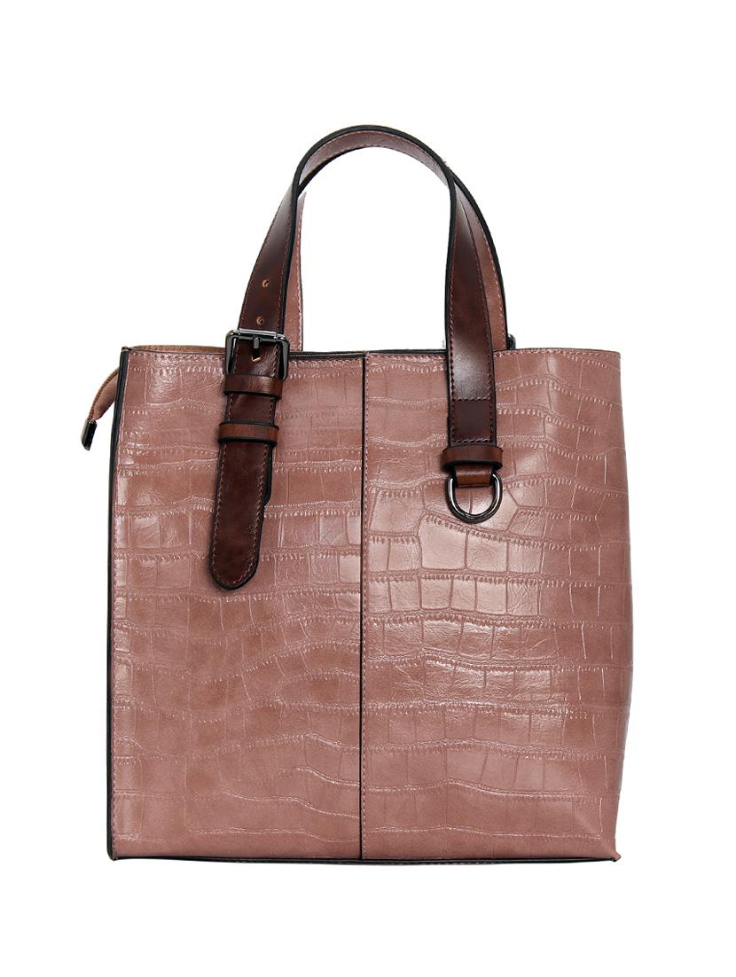 pink leatherette (pu) handbag - 16910059 - Standard Image - 1