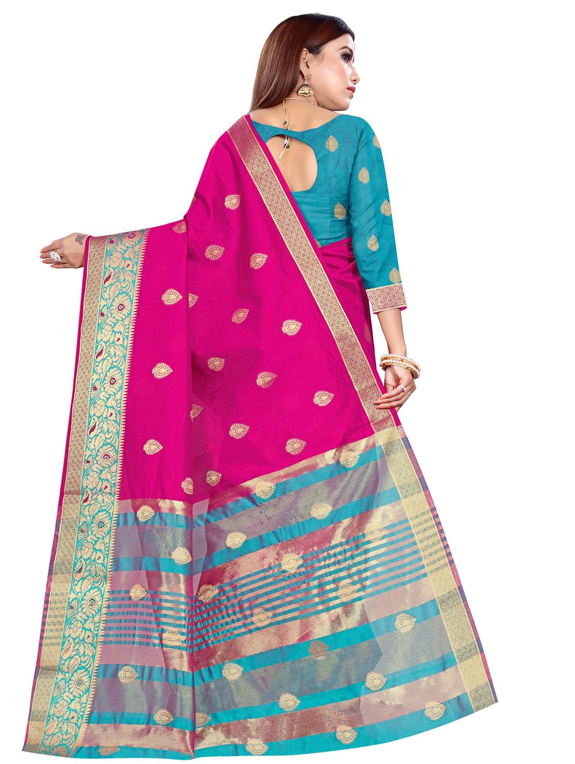 self design woven saree - 16912538 - Standard Image - 1