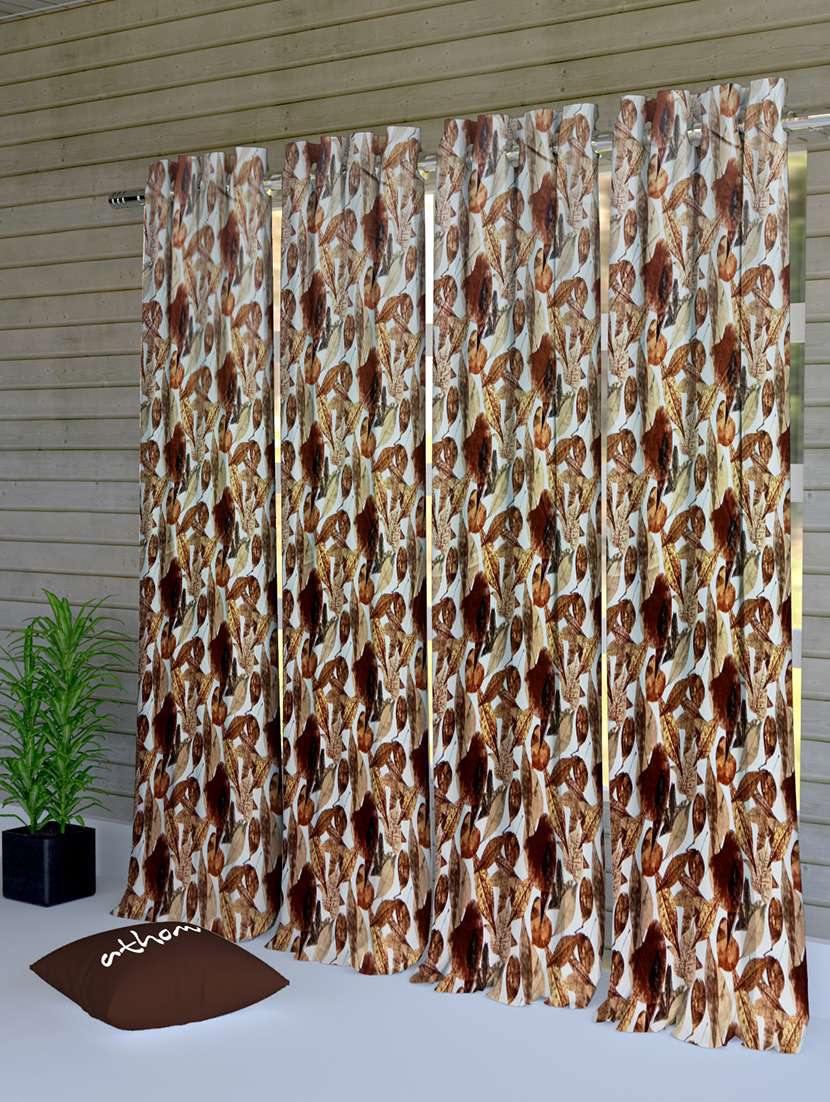  casino polyester door curtain (pack of 4)