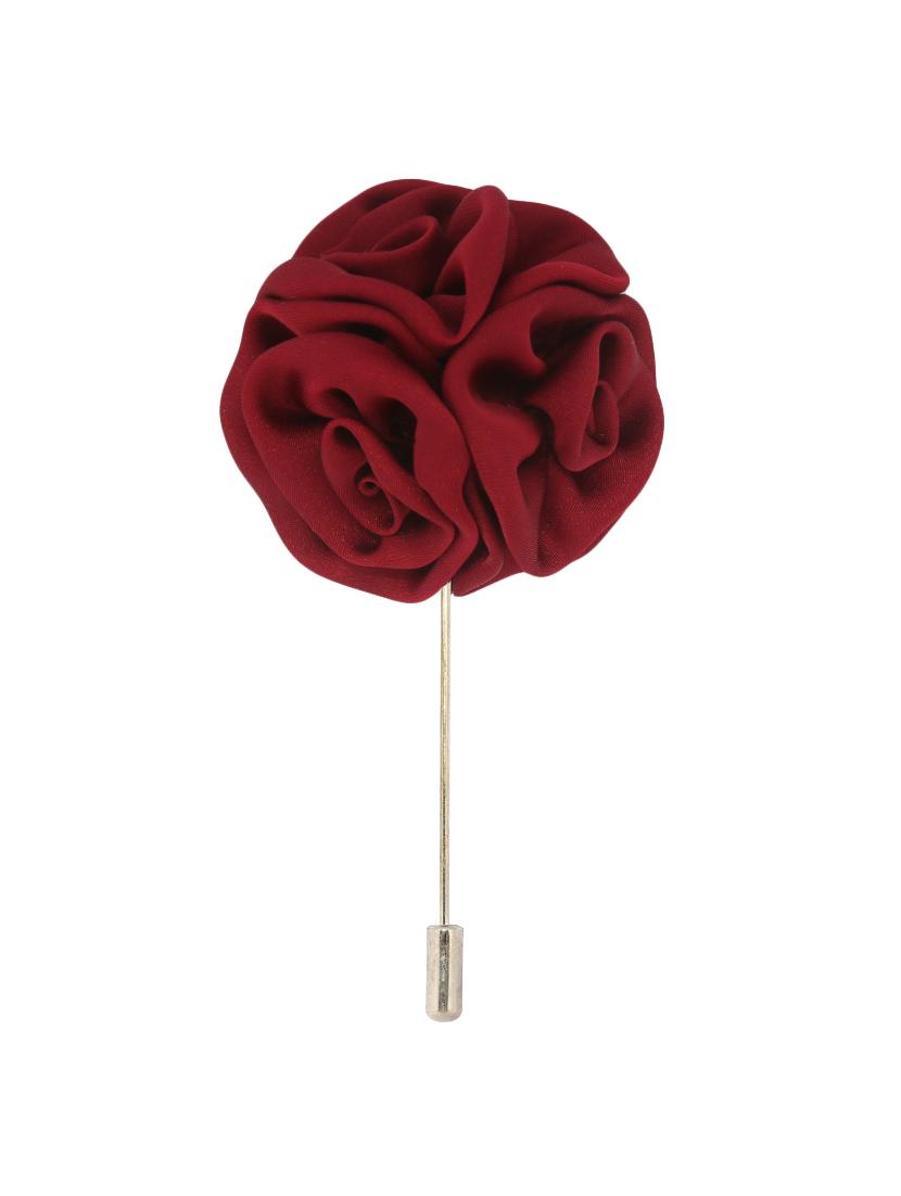 maroon fabric, metal lapelpin - 16912813 - Standard Image - 1