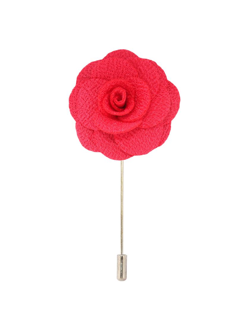 red fabric, metal lapelpin - 16912836 -  Standard Image - 1