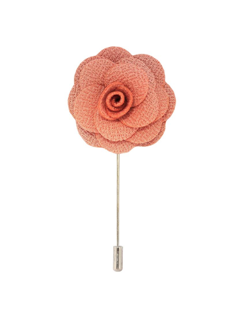 beige fabric, metal lapelpin - 16912839 - Standard Image - 1