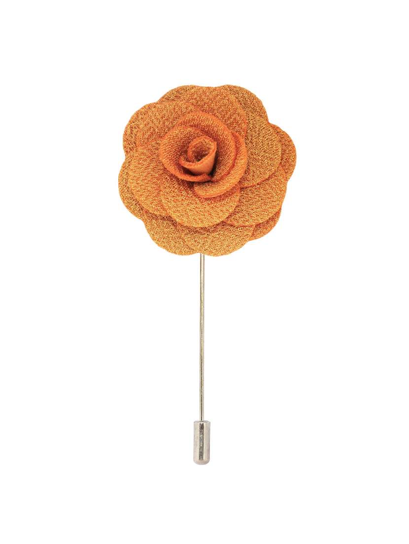 yellow fabric, metal lapelpin - 16912845 - Standard Image - 1