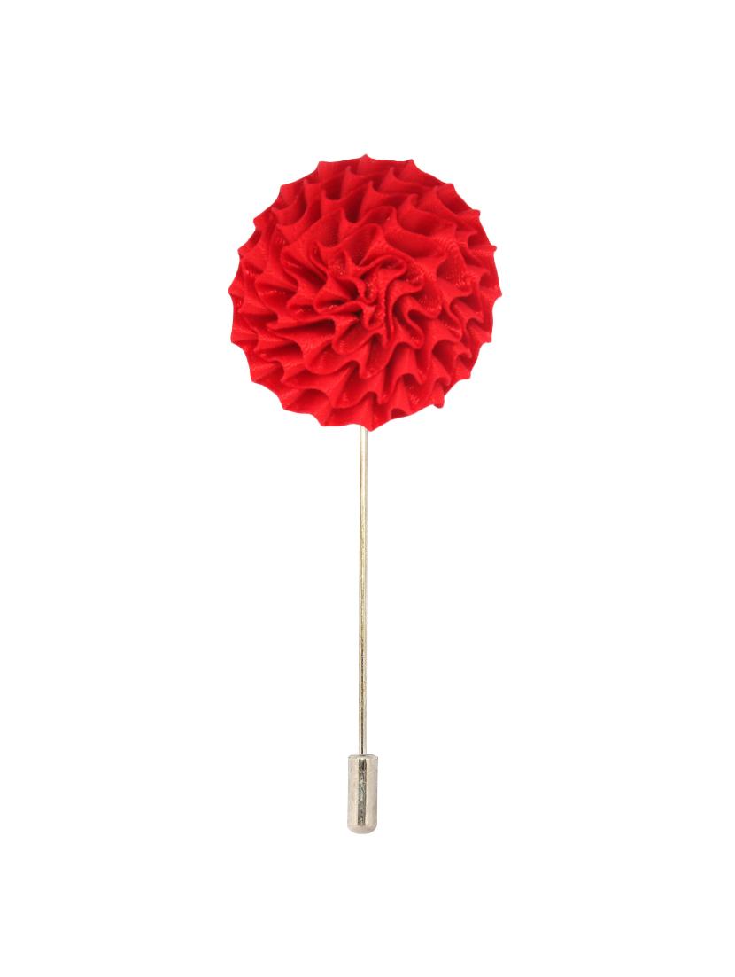 red fabric, metal lapelpin - 16912846 -  Standard Image - 1