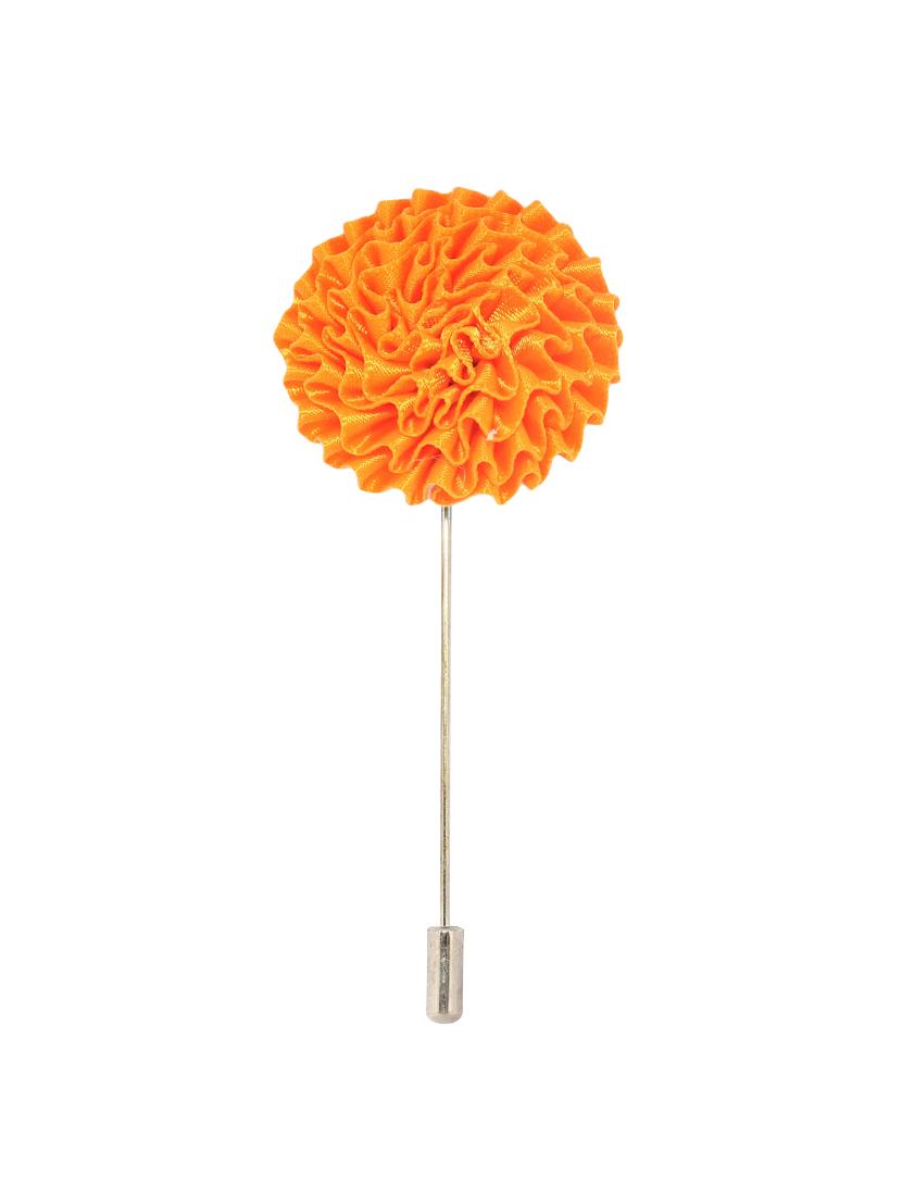 orange fabric, metal lapelpin - 16912849 - Standard Image - 1