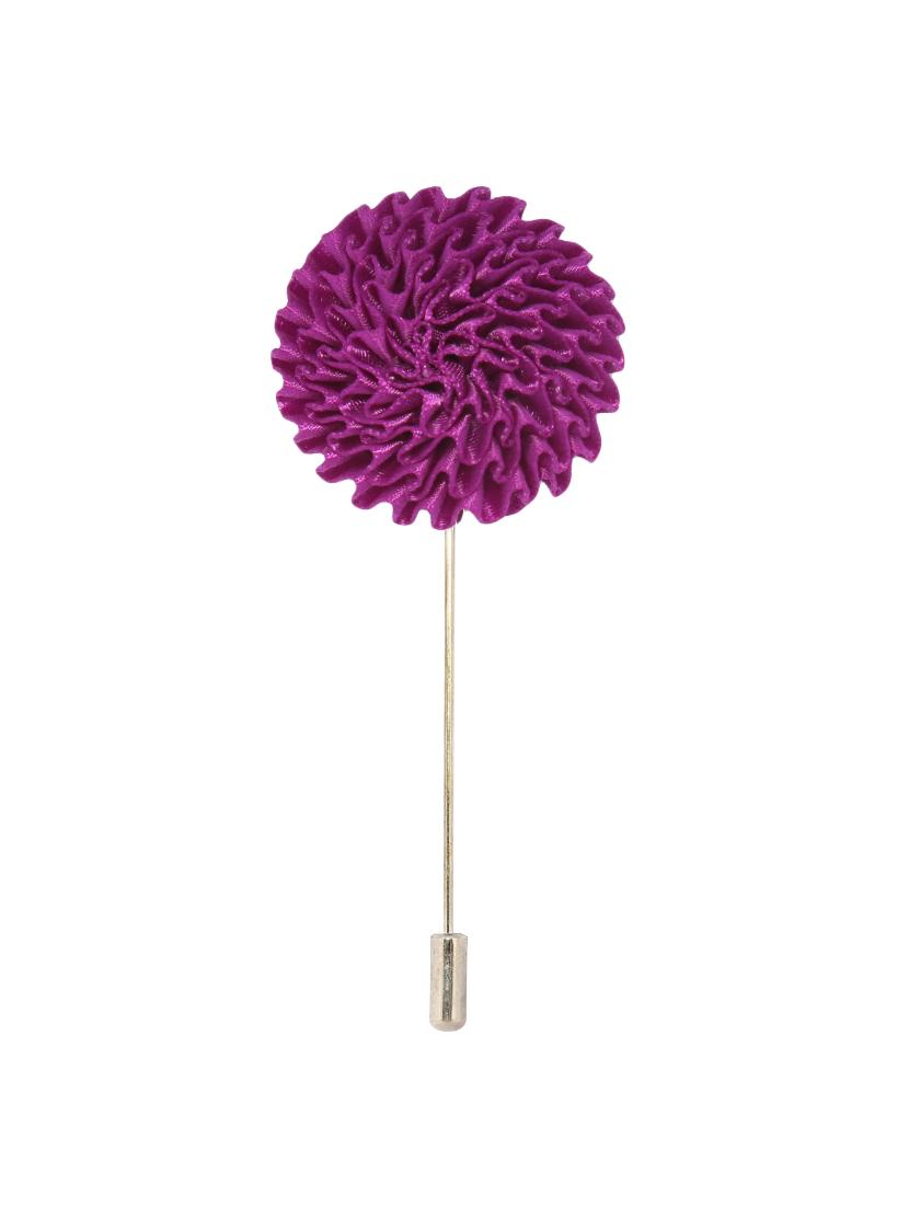 purple fabric, metal lapelpin - 16912851 -  Standard Image - 1