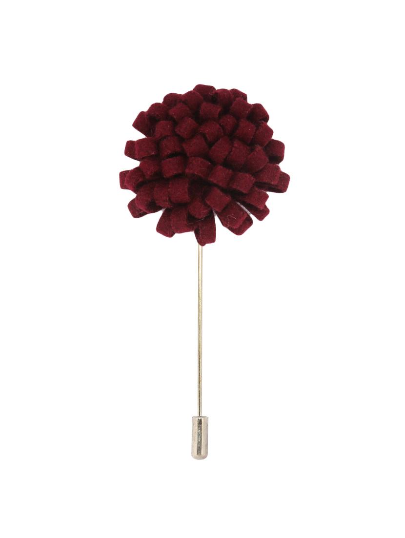 maroon fabric, metal lapelpin - 16912865 - Standard Image - 1