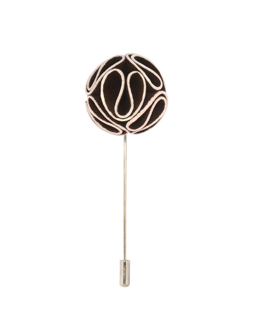 brown fabric, metal lapelpin - 16912866 -  Standard Image - 1
