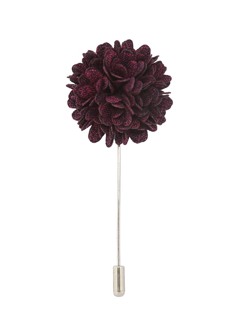 maroon fabric, metal lapelpin - 16912926 - Standard Image - 1