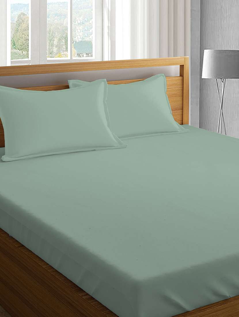  cotton king size bed sheet with 2 pillow covers  