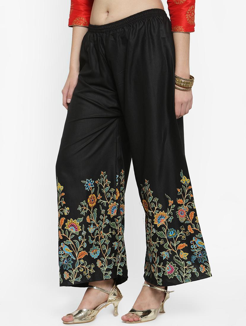 floral print flared palazzo - 16917859 - Standard Image - 1